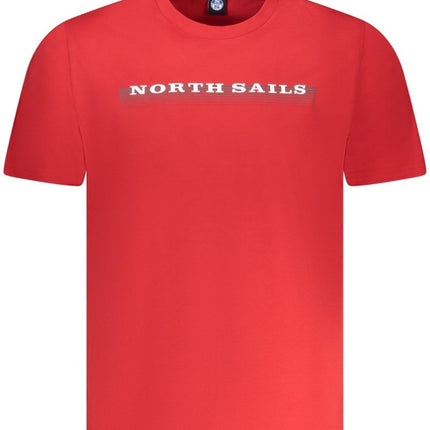 SEO. NORTH SAILS Herren T-Shirt Rot – Kurzarm Shirt aus ägyptischer Baumwolle - Rot Linkreich