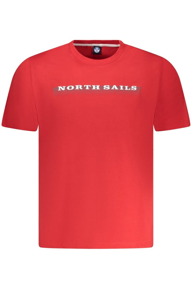 SEO. NORTH SAILS Herren T-Shirt Rot – Kurzarm Shirt aus ägyptischer Baumwolle - Rot Linkreich