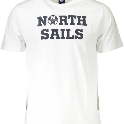 SEO. NORTH SAILS Kurzarm T-Shirt Herren Blau – Baumwolle für Frühjahr/Sommer - Weiß Linkreich