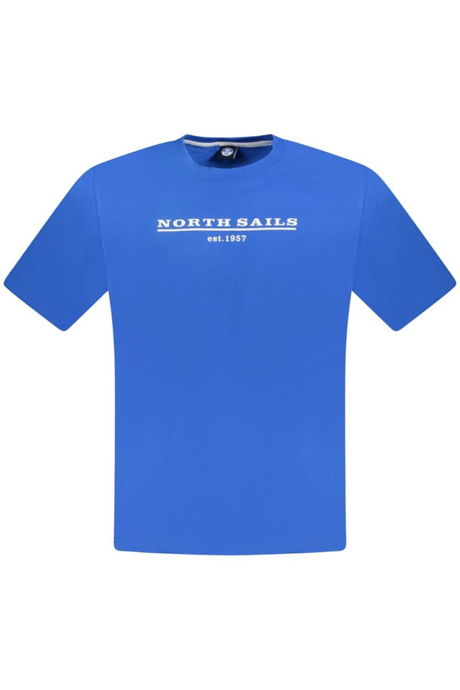SEO. NORTH SAILS Kurzarm-T-Shirt Herren Blau – Logo-Druck aus ägyptischer Baumwolle - Blau Linkreich
