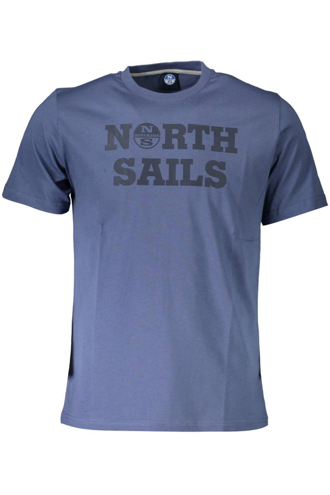 SEO. NORTH SAILS Kurzarm-T-Shirt Herren Blau – Logo-Print aus 100% Baumwolle - Blau Linkreich