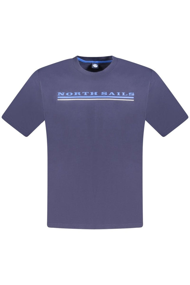 SEO. NORTH SAILS Kurzarm-T-Shirt Herren Blau – Logo-Print aus ägyptischer Baumwolle - Blau Linkreich
