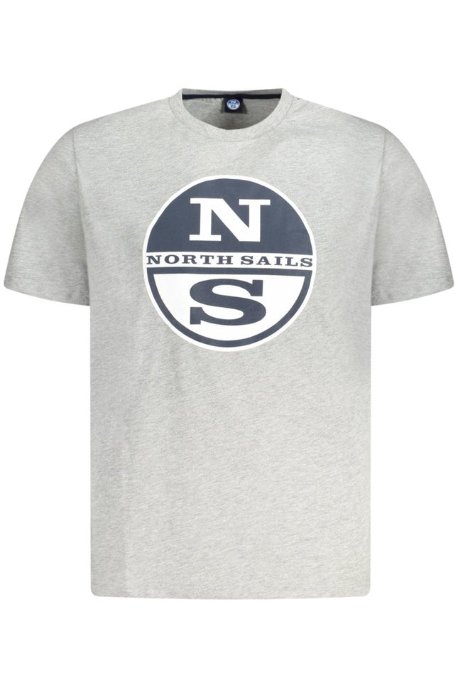 SEO. NORTH SAILS Kurzarm-T-Shirt Herren Grau – Logo-Druck aus ägyptischer Baumwolle - Grau Linkreich