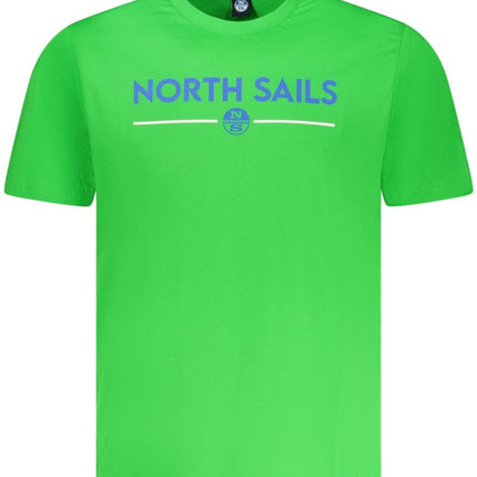 SEO. NORTH SAILS Kurzarm - T-Shirt Herren Grün – Baumwoll - Qualität aus Ägypten - Grün (VE0432) Linkreich