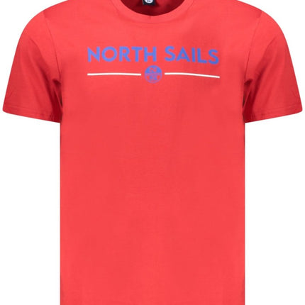 SEO. NORTH SAILS Kurzarm - T-Shirt Herren Grün – Baumwoll - Qualität aus Ägypten - Rot Linkreich