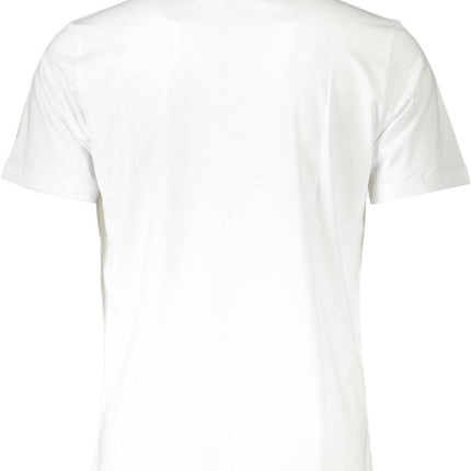 SEO. NORTH SAILS Kurzarm - T-Shirt Herren Weiss – Logo - Applikation für Sommer - Weiß Linkreich
