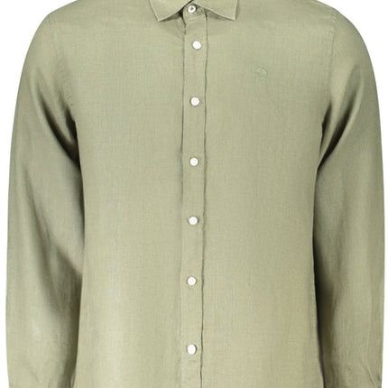 SEO. NORTH SAILS Langarmshirt Herren Blau – Italienischer Kragen aus 100% Lino - Grün Linkreich