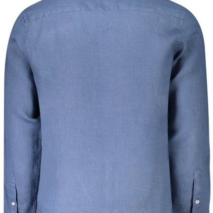 SEO. NORTH SAILS Langarmshirt Herren Blau – Italienischer Kragen aus 100% Lino - Beige Linkreich