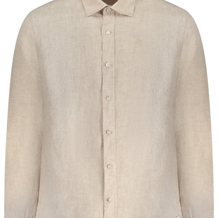 SEO. NORTH SAILS Langarmshirt Herren Blau – Italienischer Kragen aus 100% Lino - Beige Linkreich