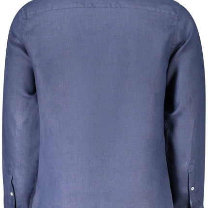 SEO. NORTH SAILS Langarmshirt Herren Blau – Italienischer Kragen aus 100% Lino - Beige Linkreich