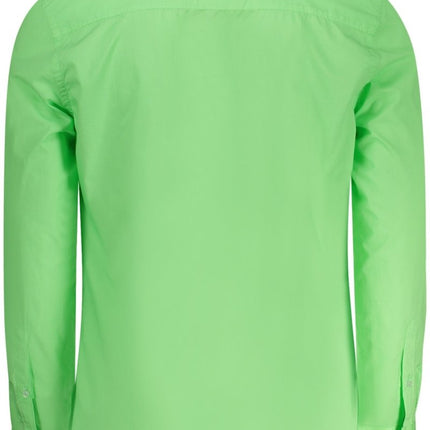 SEO. NORTH SAILS Langarmshirt Herren Grün – Button - Down Hemd aus 100% Baumwolle - Grün Linkreich