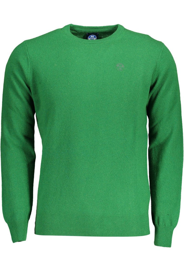 SEO. NORTH SAILS Pullover Herren Grün – Langärmliger Rundhalspullover mit Stickerei - Grün Linkreich