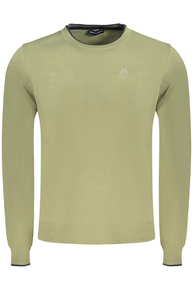 SEO. NORTH SAILS Pullover Herren Grün – Langärmliger Rundhalspullover mit Stickerei - Grün Linkreich