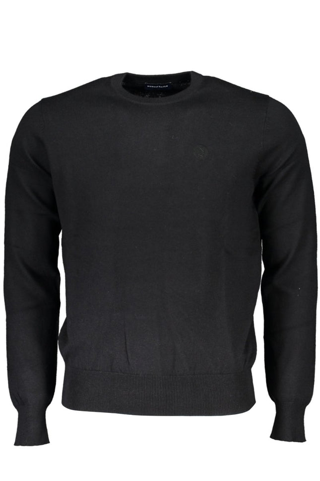 SEO. NORTH SAILS Pullover Herren – Schwarzer Rundhals mit Logo-Stickerei aus Italien - Schwarz Linkreich