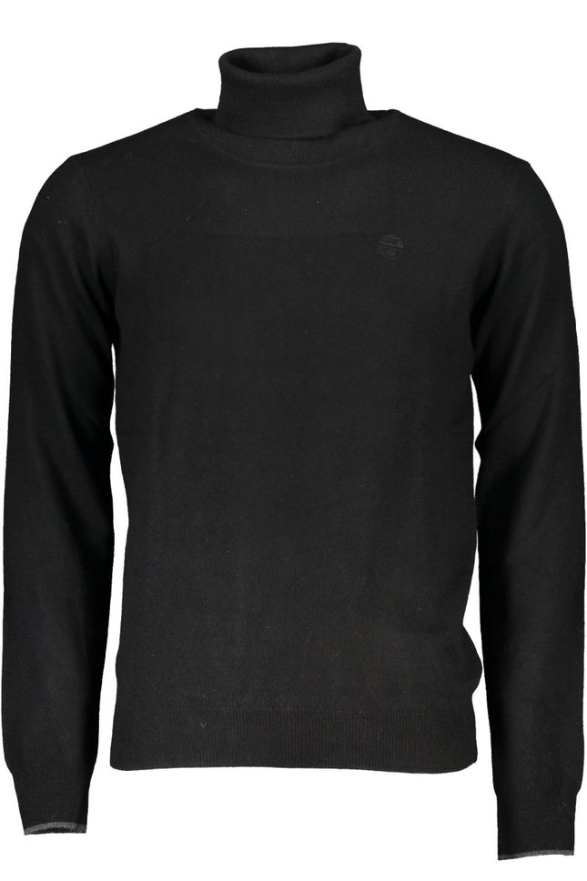 SEO. NORTH SAILS Rollkragenpullover Herren – Schwarzer Winterpullover aus Italien - Schwarz Linkreich