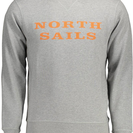 SEO. NORTH SAILS Sweatshirt Herren Blau – Rundhalsausschnitt aus 100% Baumwolle - Grau Linkreich