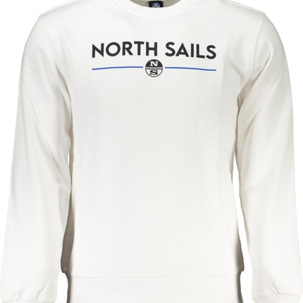 SEO. NORTH SAILS Sweatshirt Herren mit Reißverschluss – Grünes Baumwoll-Sweatshirt für Herren - Weiß Linkreich