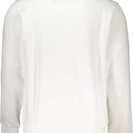 SEO. NORTH SAILS Sweatshirt Herren – Rotes Zip - Out - Modell aus Baumwolle - Weiß Linkreich