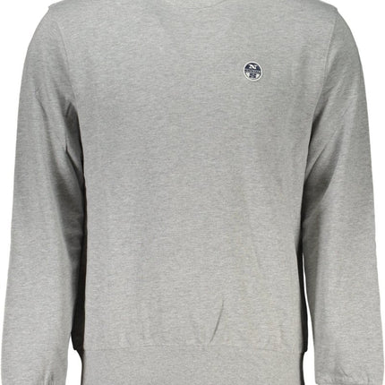 SEO. NORTH SAILS Sweatshirt Herren – Rotes Zip - Out - Modell aus Baumwolle - Grau Linkreich