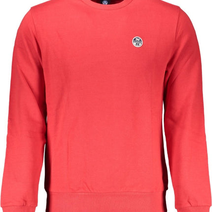 SEO. NORTH SAILS Sweatshirt Herren – Rotes Zip - Out - Modell aus Baumwolle - Rot Linkreich