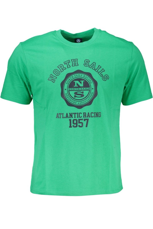 SEO. NORTH SAILS T-Shirt Herren – Grünes Kurzarm-Shirt aus 100% Baumwolle - Grün Linkreich