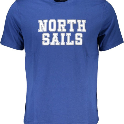 SEO. NORTH SAILS T-Shirt Herren Kurzarm – Blaues Baumwoll - Shirt für Sommer - Blau Linkreich