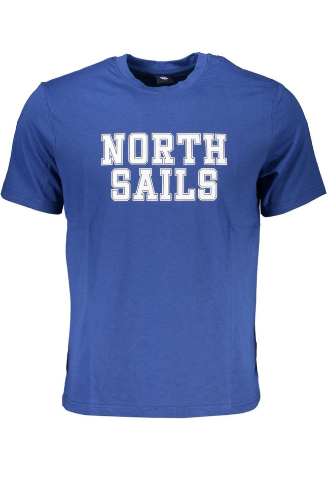 SEO. NORTH SAILS T-Shirt Herren Kurzarm – Blaues Baumwoll - Shirt für Sommer - Blau Linkreich