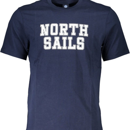 SEO. NORTH SAILS T-Shirt Herren Kurzarm – Blaues Baumwoll - Shirt für Sommer - Blau (BL0802) Linkreich