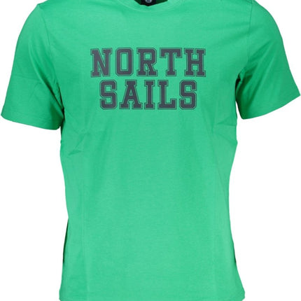 SEO. NORTH SAILS T-Shirt Herren Kurzarm – Blaues Baumwoll - Shirt für Sommer - Grün Linkreich