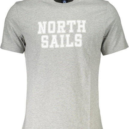 SEO. NORTH SAILS T-Shirt Herren Kurzarm – Blaues Baumwoll - Shirt für Sommer - Grau Linkreich