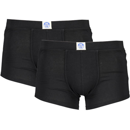 NORTH SAILS Boxershorts Herren Schwarz – Elastischer Bund, 2er-Pack