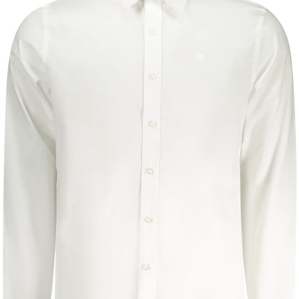 NORTH SAILS Langarmshirt Herren Weiss – Italienischer Kragen aus Baumwolle