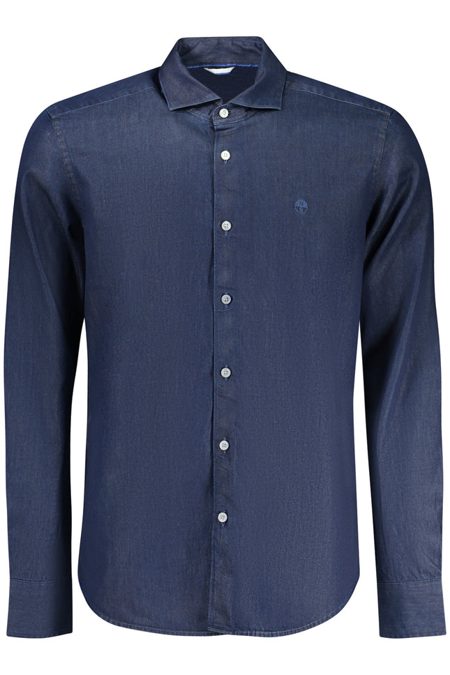 NORTH SAILS Herren Langarmhemd Blau – Ocean Positive Hemd für Herbst/Winter