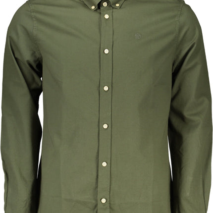 NORTH SAILS Herrenhemd Langarm – Grünes Hemd mit Button-Down-Kragen | soulluna.de