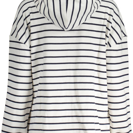 NORTH SAILS Sweatshirt Damen mit Reißverschluss – Weißes Kapuzen-Sweatshirt aus Bio-Baumwolle