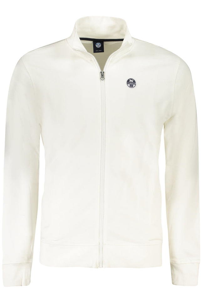 NORTH SAILS Sweatshirt Herren mit Reißverschluss – Weißes Langarm-Sweatshirt