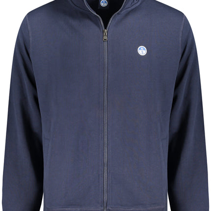 NORTH SAILS Herren-Sweatshirt mit Reißverschluss Blau – Langarm mit Logo-Applikation