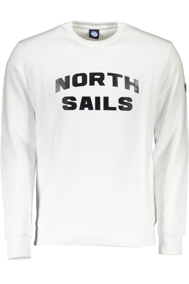 NORTH SAILS Sweatshirt Herren mit Reißverschluss – Weißes Logo-Sweatshirt für Herbst/Winter