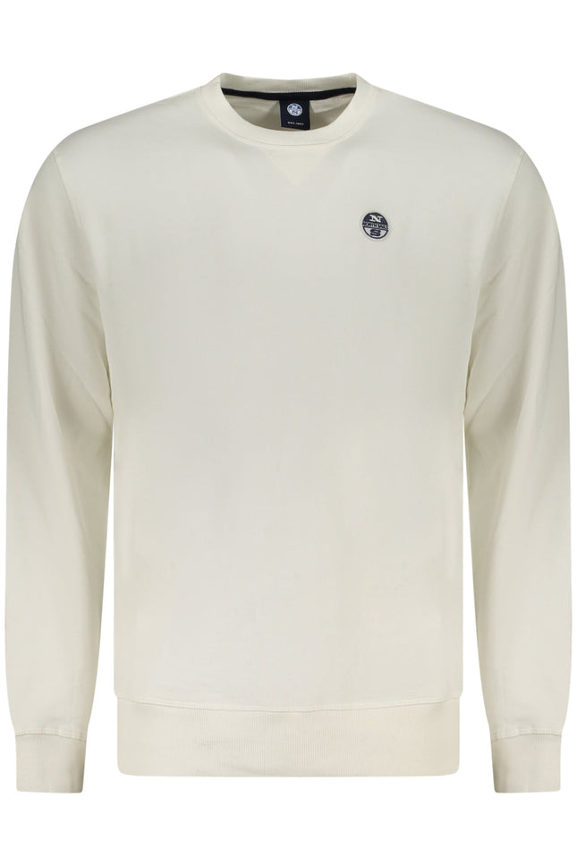 NORTH SAILS Sweatshirt Herren mit Zip – Weißes Langarm-Sweatshirt aus Baumwolle