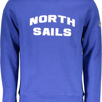 NORTH SAILS Sweatshirt Herren Blau – Langarm mit Logo-Aufdruck für Herbst/Winter