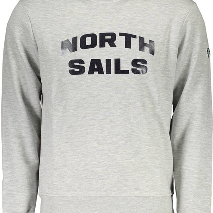 NORTH SAILS Herren-Sweatshirt mit Zip-Up-Details – Graues Sweatshirt für Herbst/Winter