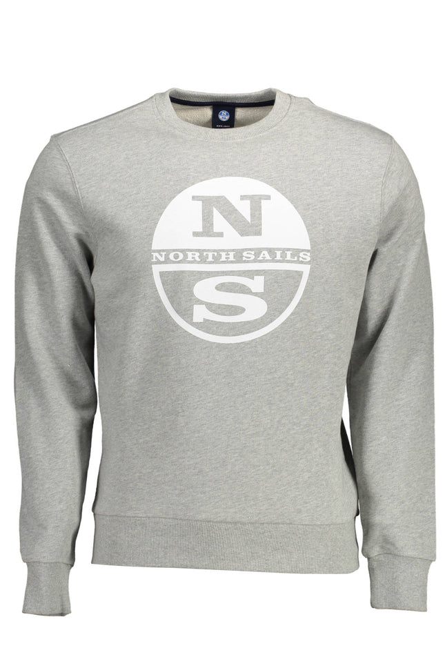NORTH SAILS Sweatshirt Herren Grau – Rundhalsausschnitt aus 100% Baumwolle