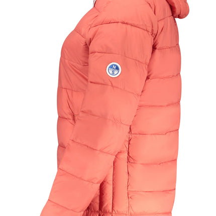 NORTH SAILS Damenjacke – Rote wasserabweisende Winterjacke mit Kapuze für Damen