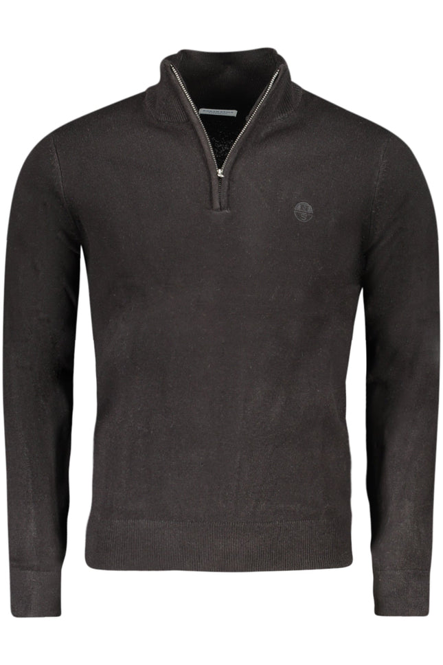 NORTH SAILS Pullover Herren – Schwarzer Langarmpullover mit Logo-Stickerei