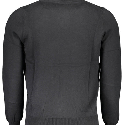 NORTH SAILS Langarmshirt Herren – Schwarzes Trikot mit Logo-Stickerei für Herbst/Winter