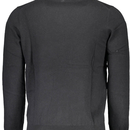 NORTH SAILS Herren-Trikot Schwarz – Rollkragen Langarmshirt mit Logo-Stickerei