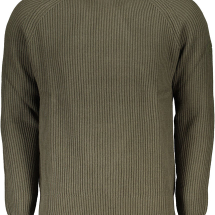 NORTH SAILS Herrenpullover – Grüner Langarmpullover mit Logo-Applikation für Herbst/Winter