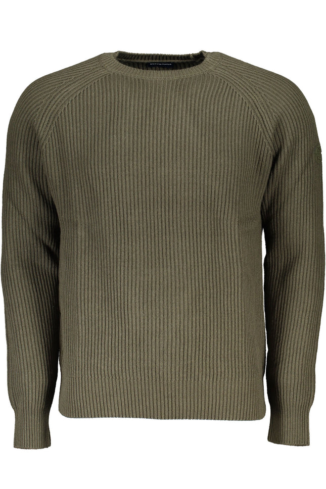 NORTH SAILS Herrenpullover – Grüner Langarmpullover mit Logo-Applikation für Herbst/Winter