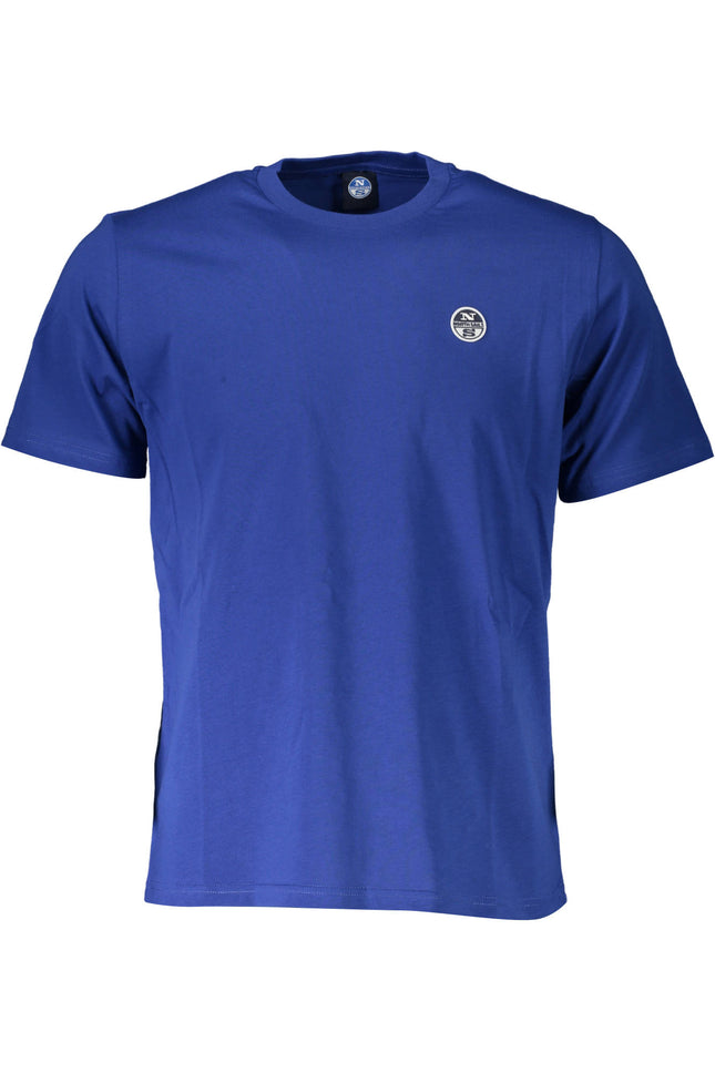 NORTH SAILS Kurzarm-T-Shirt Herren Blau – Logo-Applikation für Sommer