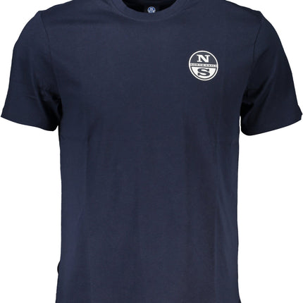 NORTH SAILS T-Shirt Herren Kurzarm Grau – Logo-Print aus Baumwollmix